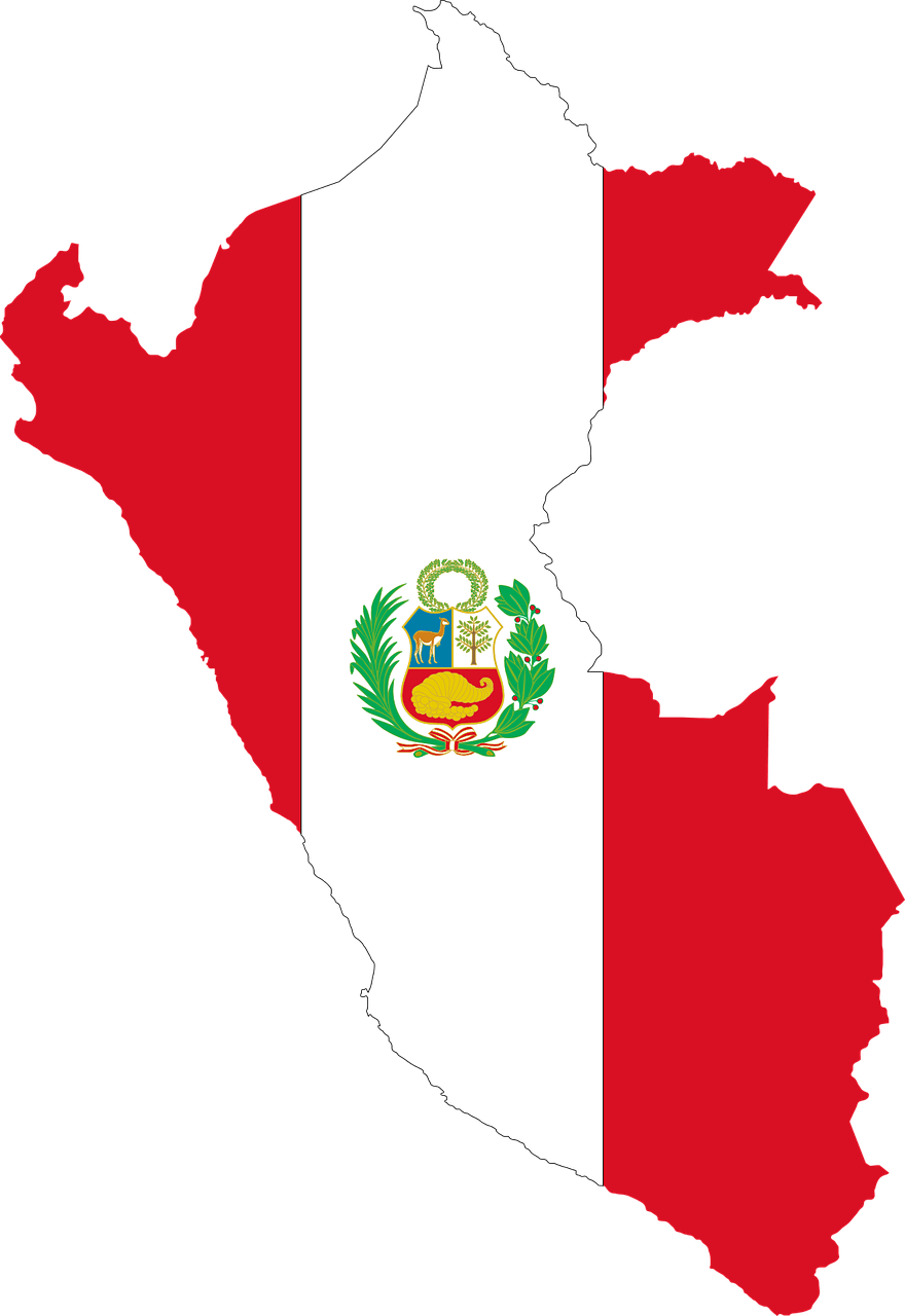 페루 커피, 생산국의 국기와 국토 모양