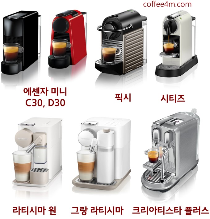 네스프레소 오리지널 캡슐 머신 소개 - Coffee4M